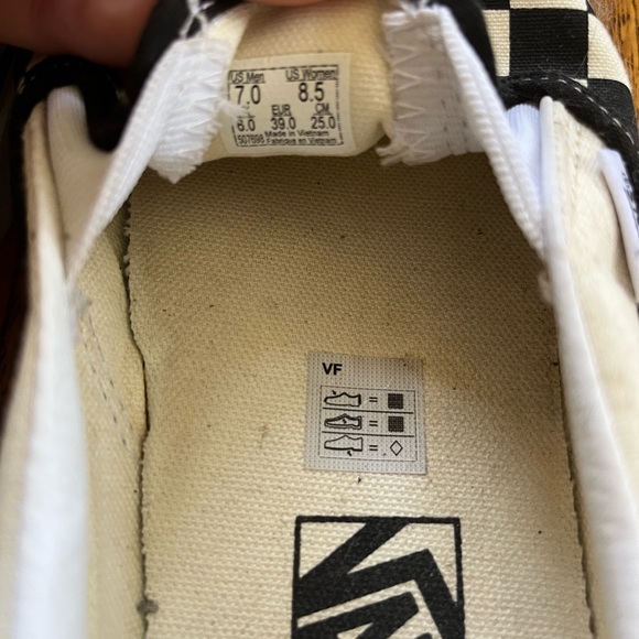 Black and white checkered vans - Picture 2 of 2